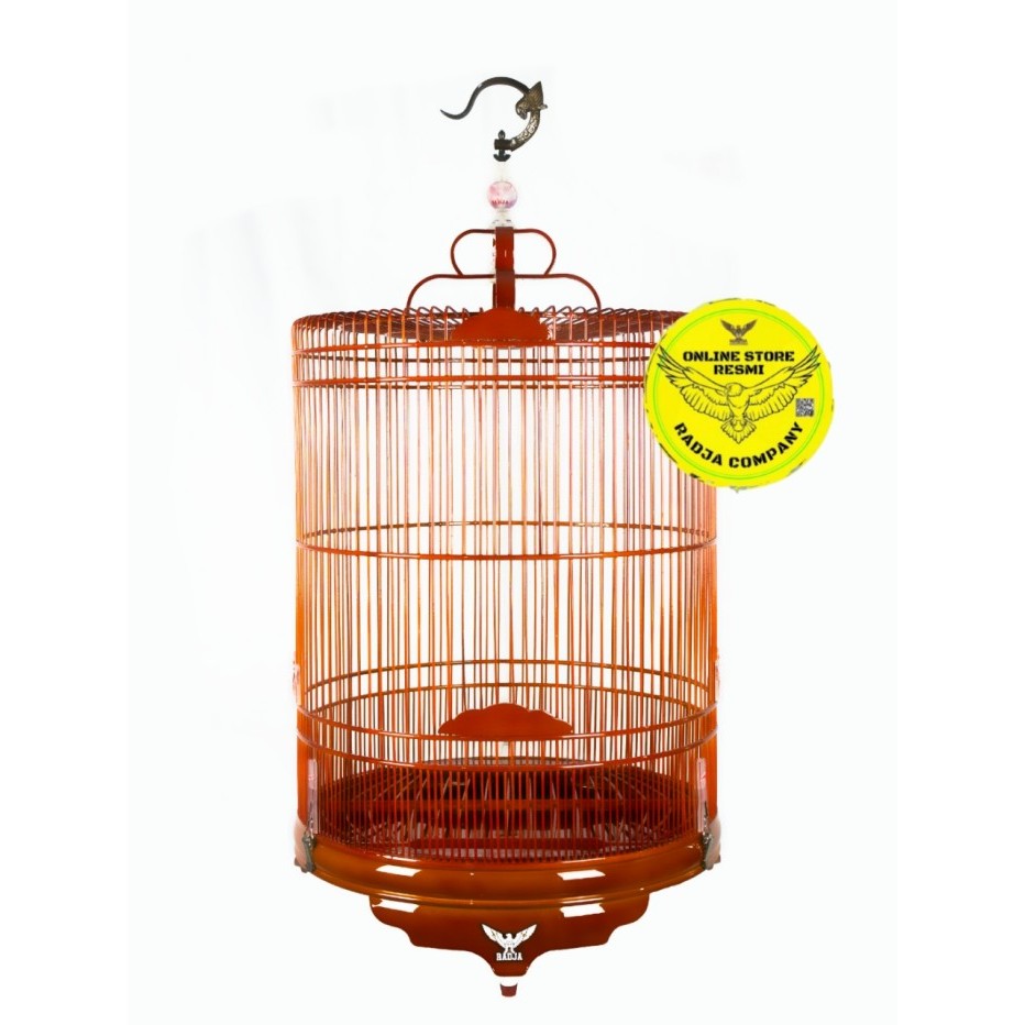Sale Terbatas Sangkar Murai Pvc Polos Radja Company Sangkar Murai No.2 Pvc Polos Natural Hitam Cream