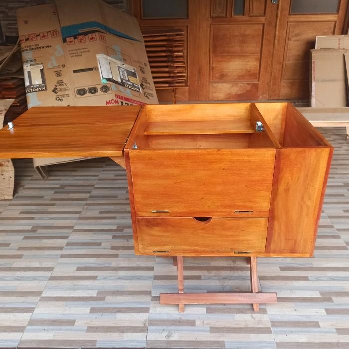 terbaru  box kopi motor keliling kayu untuk jualan kopi keliling+ tempat gelas cup besi mesin