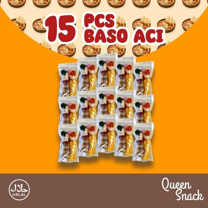 

DISKON 15 BUNGKUS BASO ACI PEDAS QUEENSNACK99 Instan Makanan Kuah