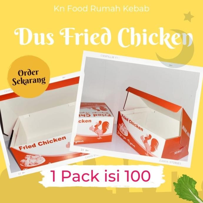 

READY KARDUS BOX AYAM FRIED CHICKEN ISI 100