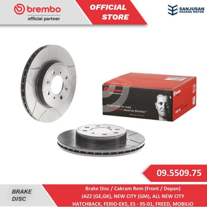 Ori - Brake Disc BREMBO (F) Honda Jazz GE GK, Freed, Mobilio - 09.5509.75