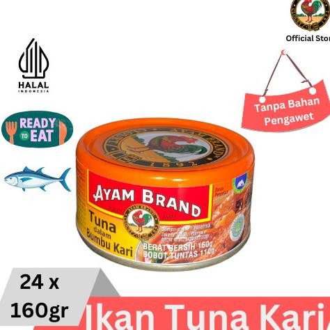 

READY PAKET 24 PCS TUNA KALENG KARI AYAM BRAND 160GR