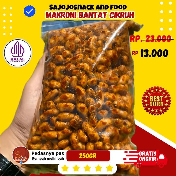 

CUCI GUDANG Flash sale makroni bantat pedas daun jeruk isi 250gr Keripik Makanan Snack Food Cemilan