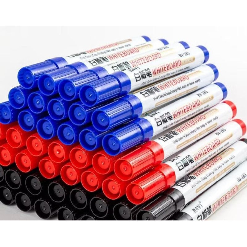 

Spidol Whiteboard Marker Papan Tulis Putih Bisa Dapat Dihapus Warna Hitam Biru Merah