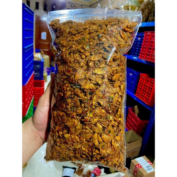 

LIMITED EDITION Cemilan keripik anak ikan /snacks baby fish pepetek 250 gram pedas ( COD ) BEST