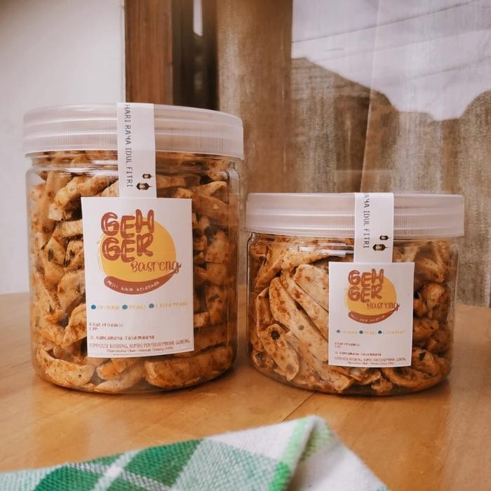 

GRATIS ONGKIR Makanan Basreng HG Gehger Toples 600Ml Camilan Food Snack Tapioka Pedas Cemilan Goreng