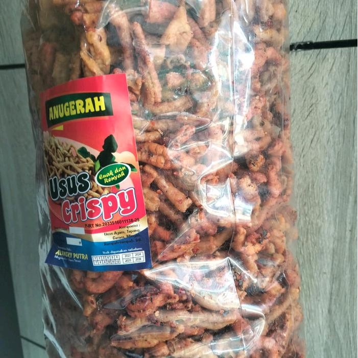 

SALE Keripik usus krispy food PEDAS daun jeruk 1kg Camilan Crispy