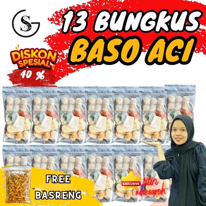 

NEW [TITIN_MAESAROH2 EXCLUSIVE] [iBooming] IBOOMING PAKET BASO ACI 13 BUNGKUS SI PALING EKONOMIS