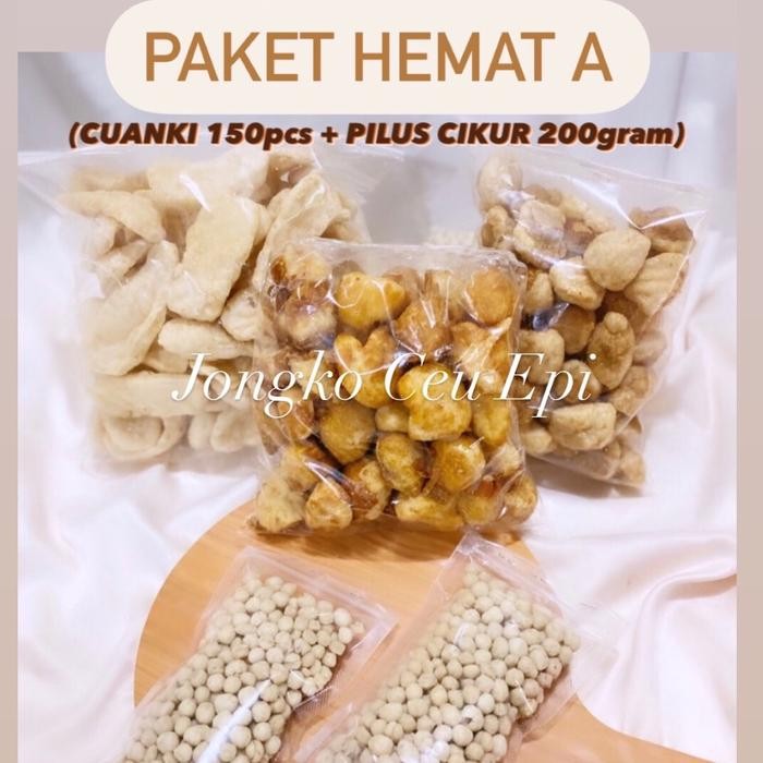 

PRODUK TERBATAS PAKET HEMAT CUANKI A (150 PCS + BONUS SUKRO CIKUR 200 gram) JONGKO CEU EPI Instan