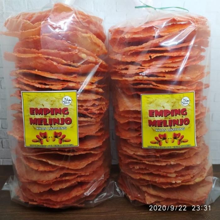 

TERBAIK Emping Melinjo Rasa Pedas Manis Gurih Jumbo 500g Asli Limpung - Camilan Sehat - Food Snack