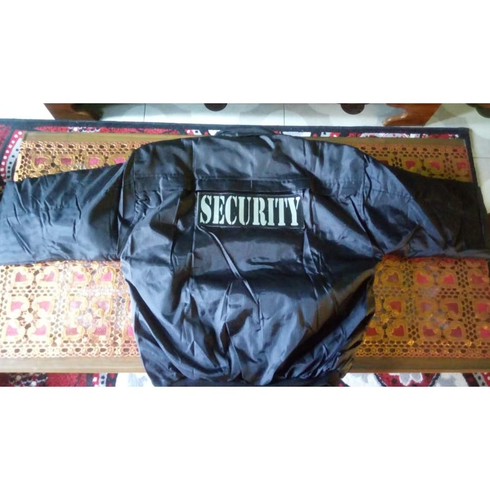 Jaket Security Parasit / Parasut Hitam Jaket Satpam Hitam Dan Dongker Tebal Bagus Keren Ori Ukuran M