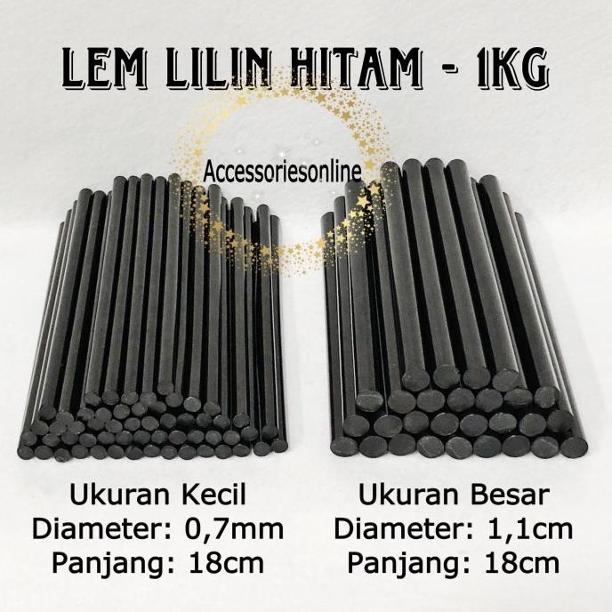 Lem Lilin Hitam 1Kg Original