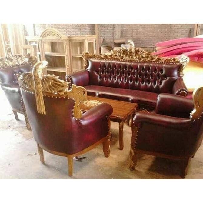 Diskon Kursi Sofa Tamu Garuda Kayu Jati Solid Jepara