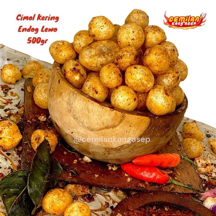 

SPECIAL Cimol Kering Ndog Lewo Singkong Pedas Daun Jeruk Kemasan Pak 500gr Camilan Food Snacks