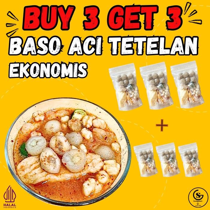 

CUCI GUDANG BUY 3 GET 3 BASO ACI TETELAN SAPI EKONOMIS Hotspot Instan Food Pedas Seblak