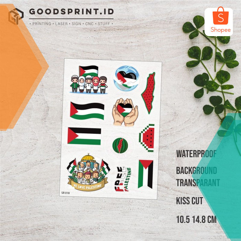 

Terlaris Stiker Bendera Palestina Sticker Free Palestine Stiker Pipi Waterproof Keren