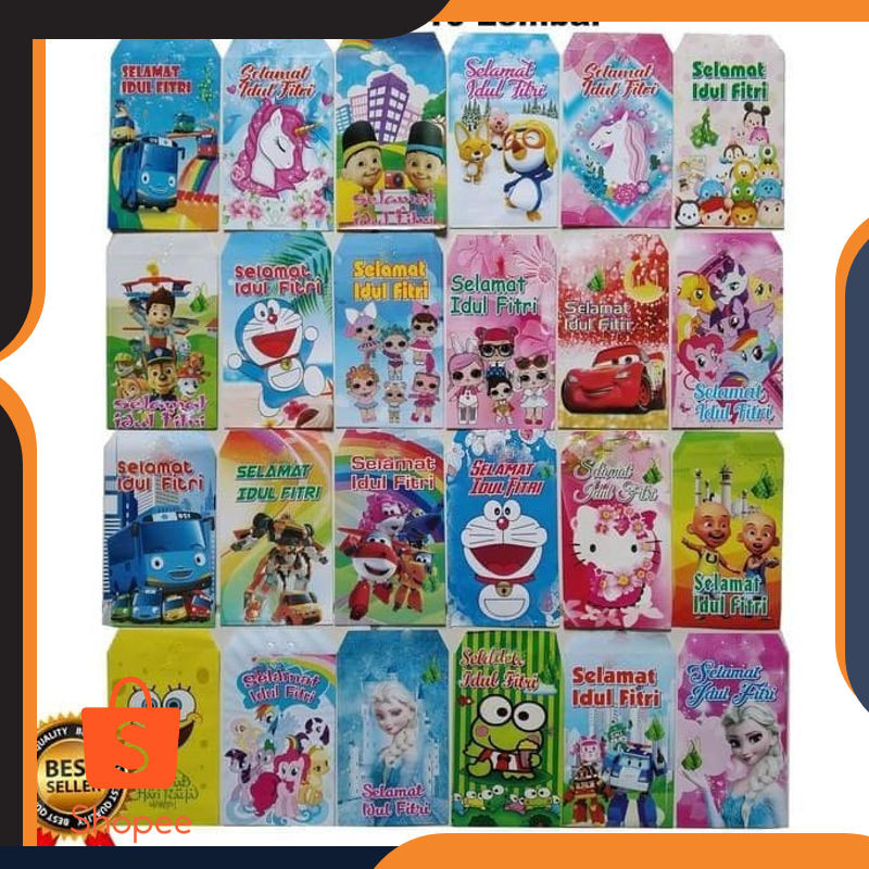 

Murah 10 pcs angpau lebaran random Elegan