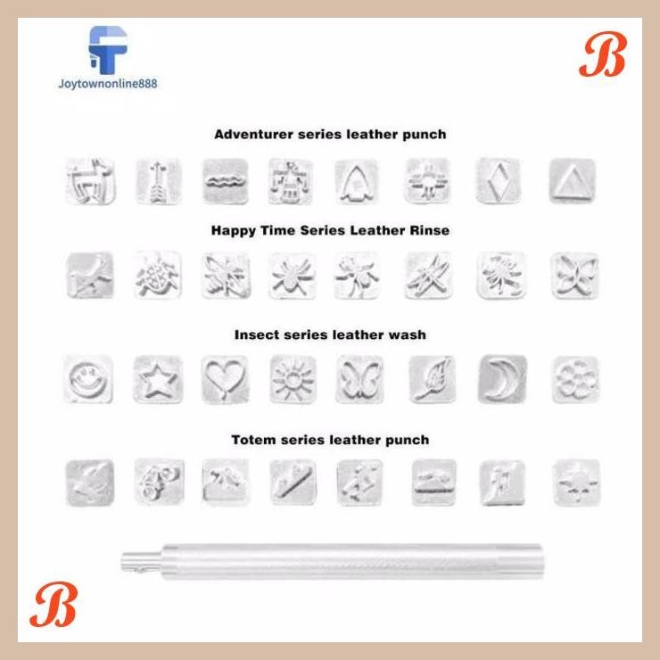 

| WUN | CETAKAN STAMPEL EMBOS KERAJINAN KULIT LEATHER CRAFT STAMP SWIVEL CUTTE