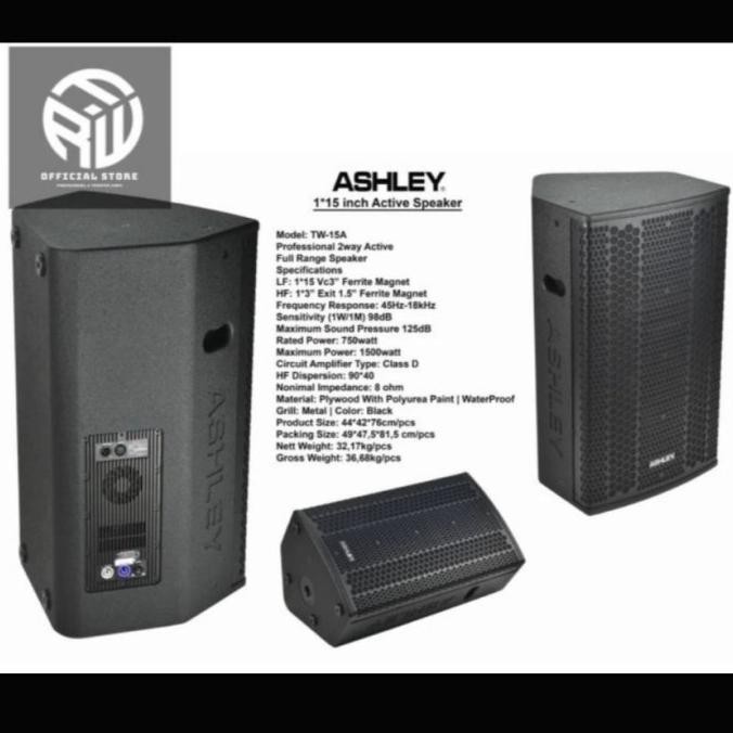 Speaker Aktif Ashley Tw15A Tw 15A Original New Stok
