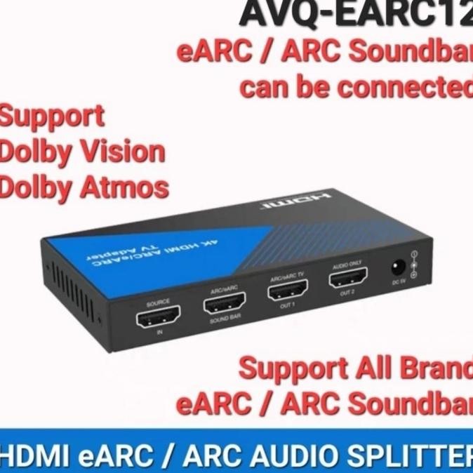 Avpro Avq-Earc12 4K Hdmi Earc / Arc Tv Adapter For Soundbar Sonos Sony New Stok