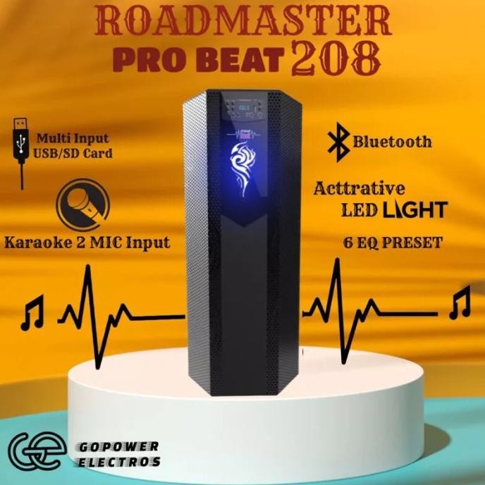 11.11 Roadmaster Pro Beat 208 Speaker New Stok