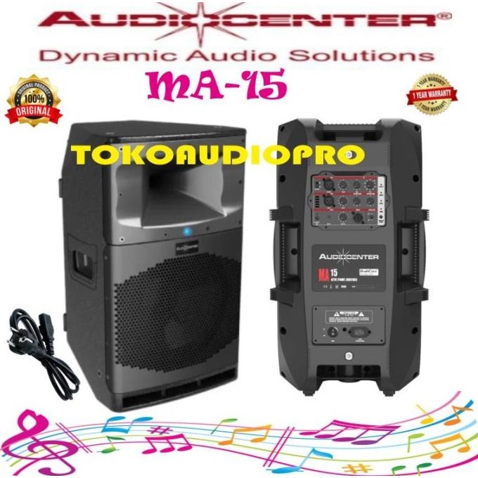 Audiocenter Ma15 15" Full Range Dsp-Controlled Speaker Aktif Bluetooth New Stok