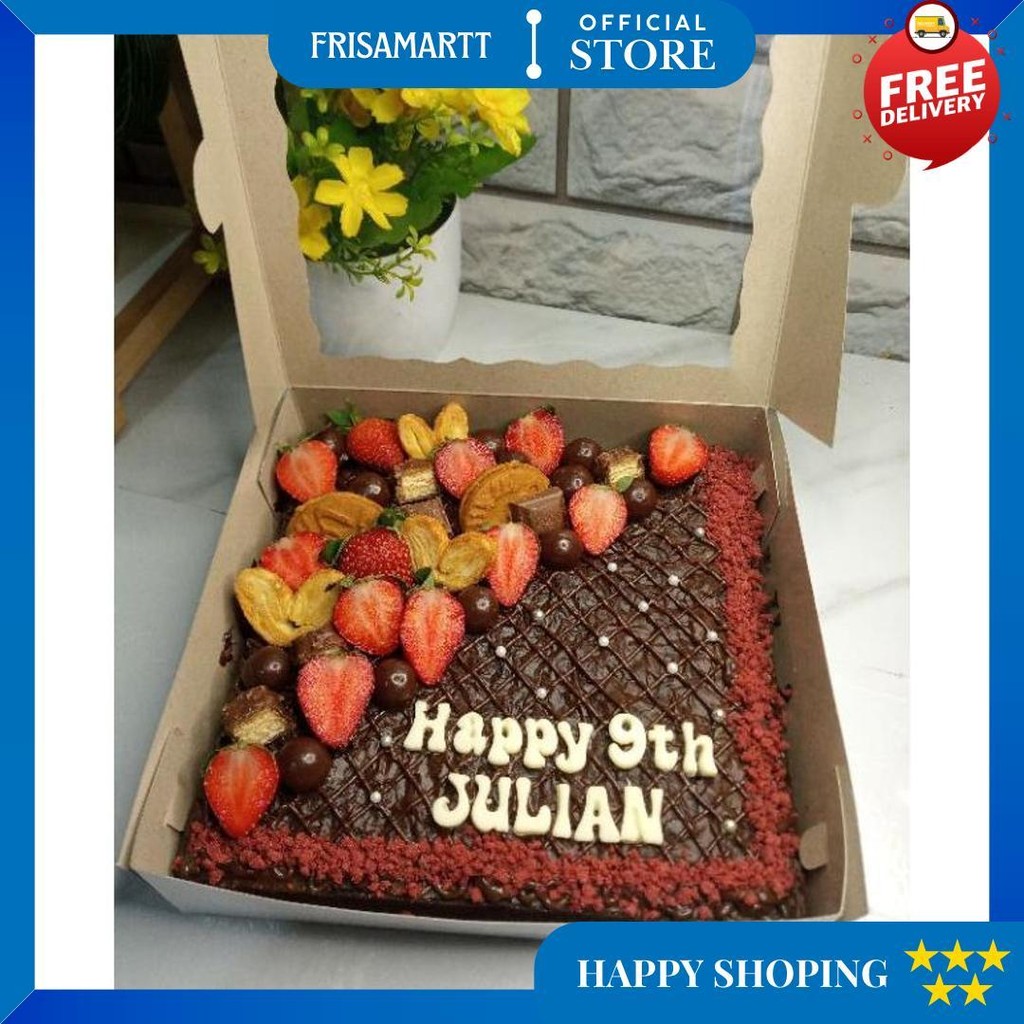 

Hampers Lebaran Brownies Shiny Crust Size 20X20 D Sale