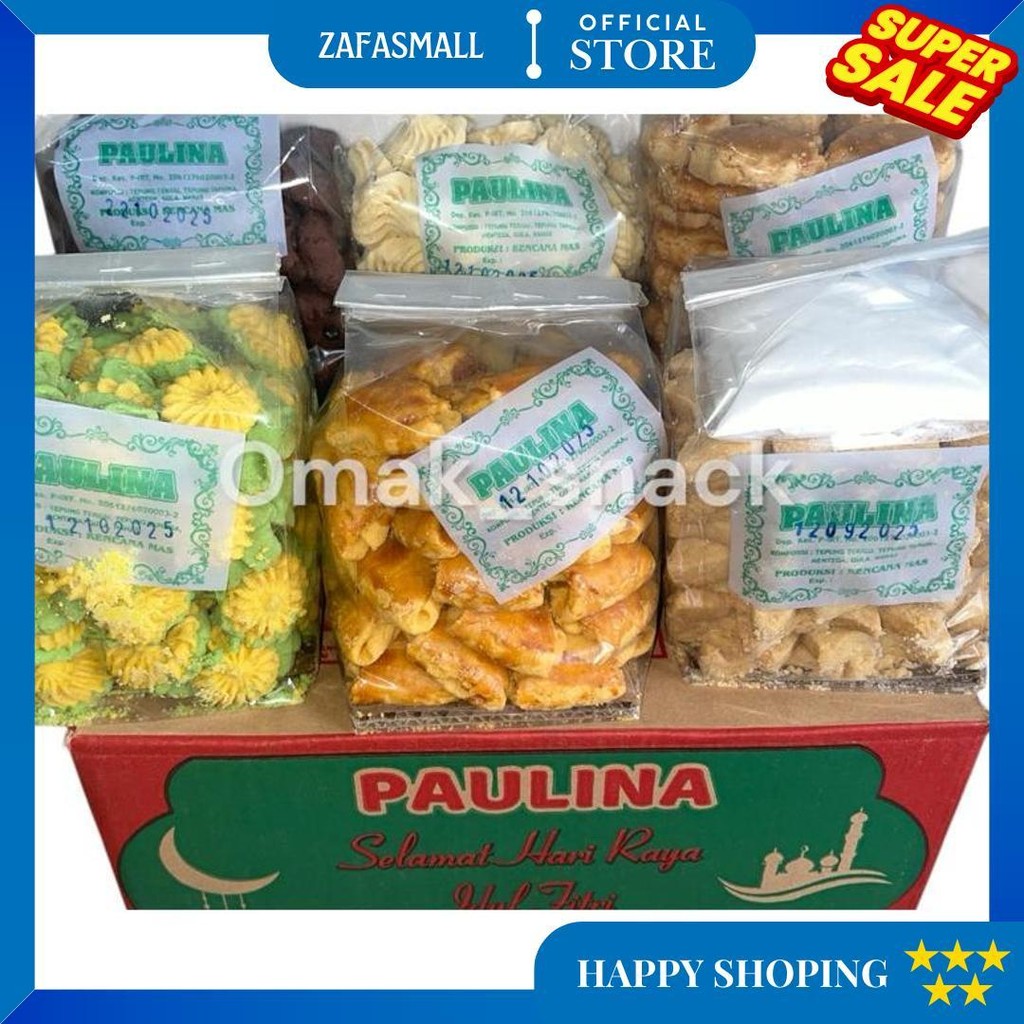 

Paket Kue Kering Hari Raya Homemade / Paulina / Primadona 6 Toples Kue D Gratis Ongkir