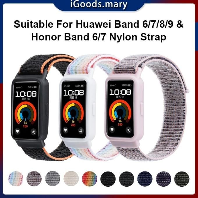 Jual [READY] Nylon Strap Huawei Band 6 7 8 9 Sports Breathable Loop Velcro Strap Honor Band 6 7