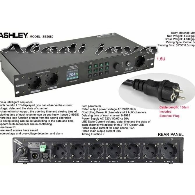 Power Ashley Sequencer Se2080 Oryginal Ashley Sequencer Se 2080 New Stok