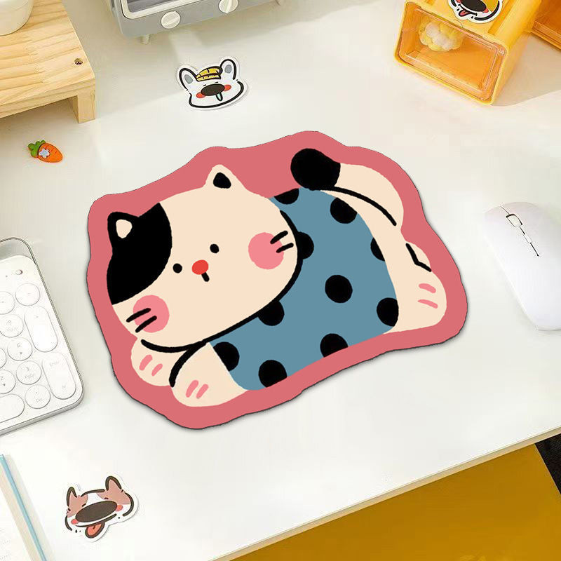 Cute Cat Small Size Mouse Pad Girl Office Mouse Pad Cat