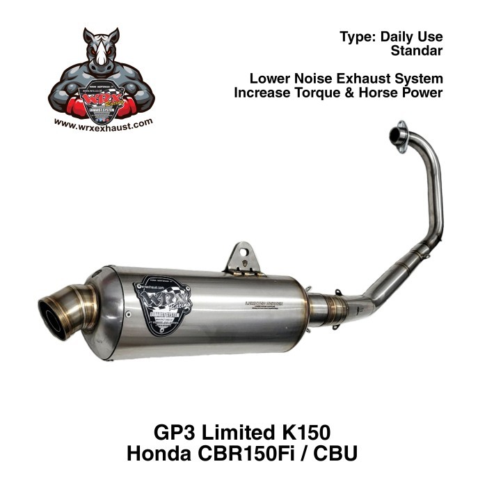 knalpot wrx gp3 limited k150 cbr150fi [kualitas terbaik]