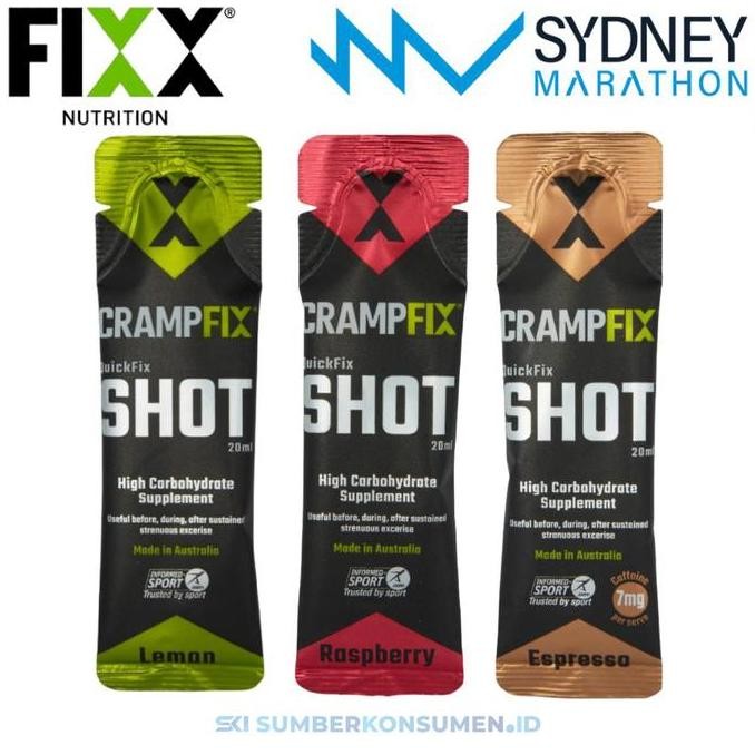 

Produk Baru!! CrampFix 20ml Shot Fixx Nutrition / Anti Kram Cramp Lemon Espresso Rapsberry