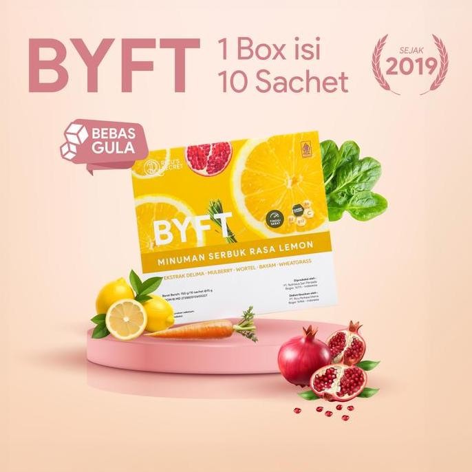 

Produk Baru!! [Ricu's Secret] BYFT Drink Rasa Lemon
