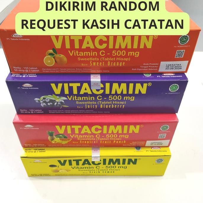 

Produk Baru!! Vitacimin 1 Box 100 Tablet Lemon