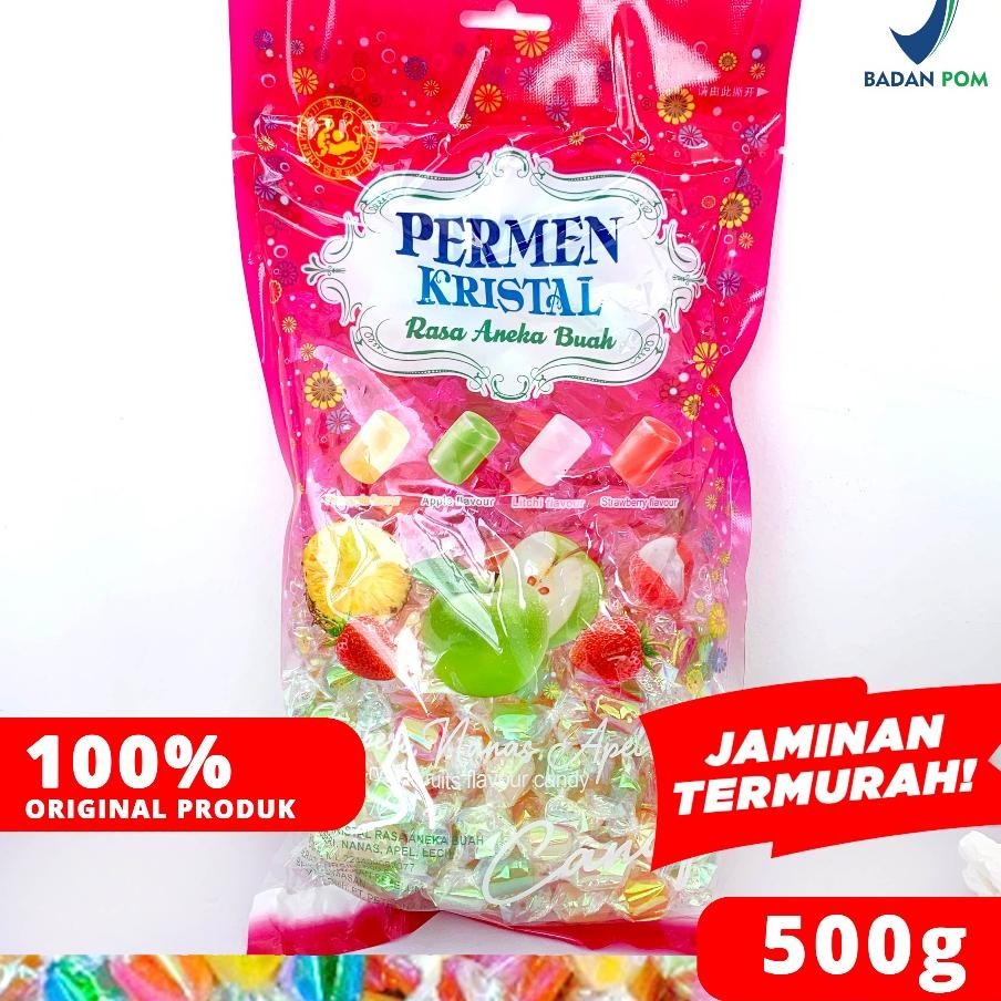 

Permen Rital Warna Warni Crytal Fruit Flavor Candy Chen Liang Ji Gr