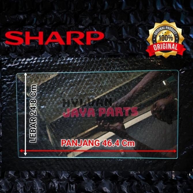 [ SIAP KIRIM IL TERMURAH II SALE ] RAK KULKAS TEMPERED GLASS SHARP 1 DAN 2 PINTU ORIGINAL ANTI PECAH