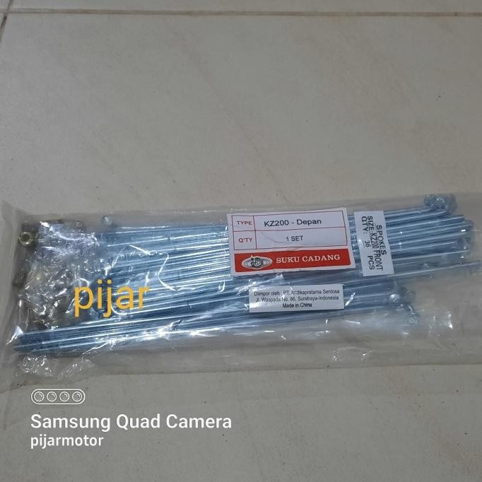 ~~~] Ruji Spoke Jari Roda Depan Kawasaki KZ200 Binter Merzy