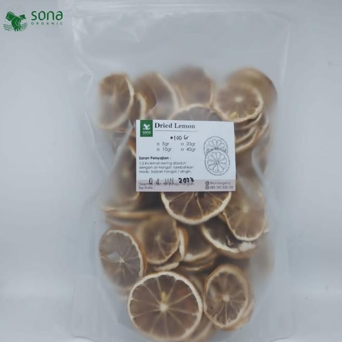 

Produk Baru!! Dried lemon 100gr - slice jeruk lemon kering iris - Sona