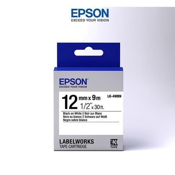 

CO Epson Label Pita LK-4WBN 12mm black on white