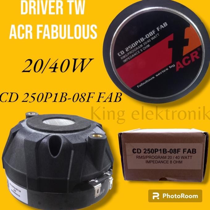 CO driver tweter tweeter ACR FABULOUS CD 250P1B-08F FAB