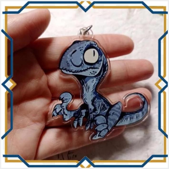 [LIL] GANTUNGAN KUNCI BLUE RAPTOR JURASSIC WORLD JURASSIC PARK AKRILIK HD HIGH QUALITY GANTUNGAN KUN