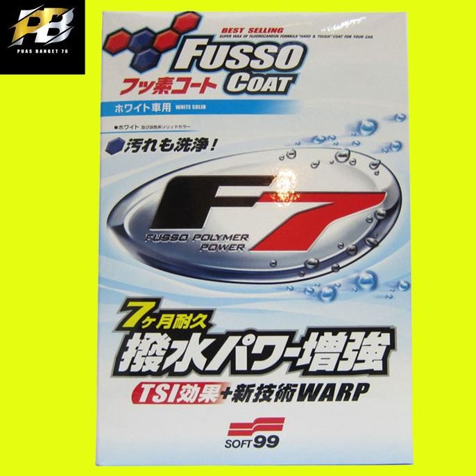Fusso Coat F7 White and P&M | SOFT99 | Coating