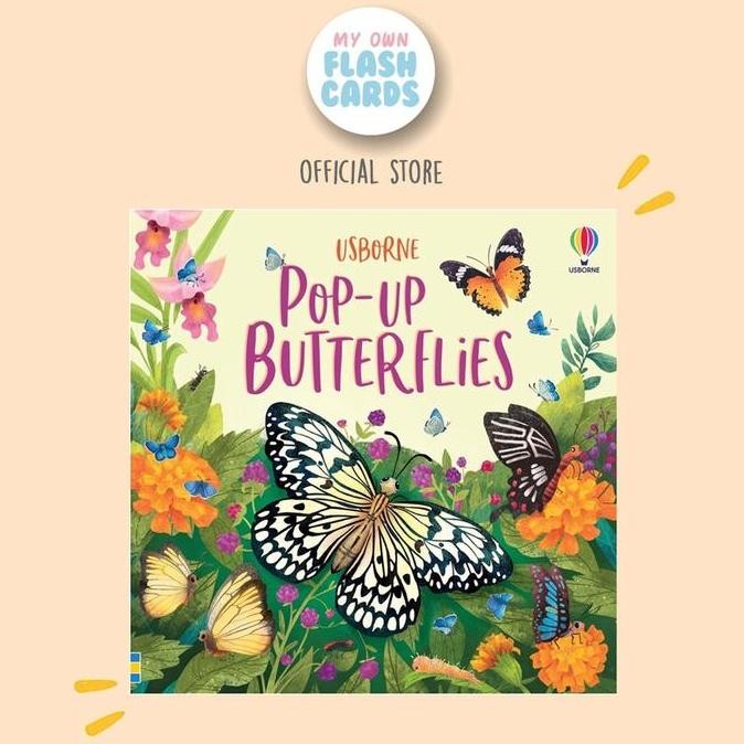 Usborne Pop Up Butterflies - ted Education Children Book - Buku  Anak Inggris Kupu kupu Butterfly 