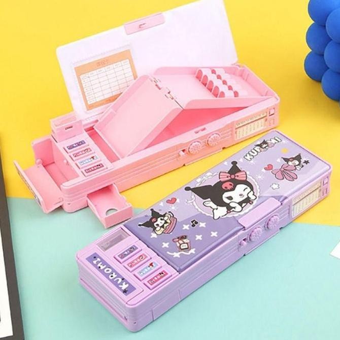 

diskon! ready stockgaya baru cinnamoroll kotak alat tulis multifungsi kunci kode perempuan pensil sanrio dua sisi bernilai tinggi kapasitas besar stationery