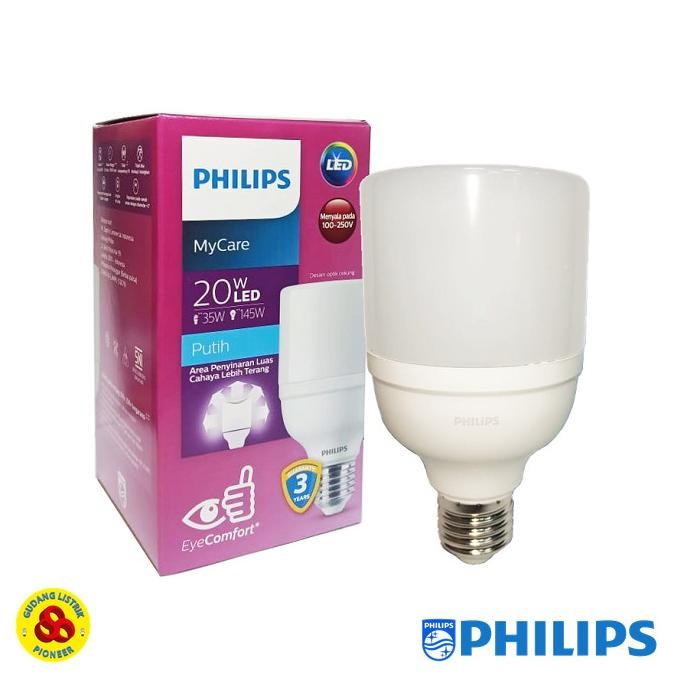 Lampu - Philips Lampu Led Bright 20W Putih Mycare E27 Bohlam Led 20 Watt Cdl