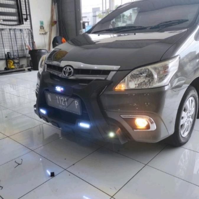 bemper tanduk depan X trd drl 5 led avanza xenia lama 2004 - 2011 abs Original dan Terpercaya