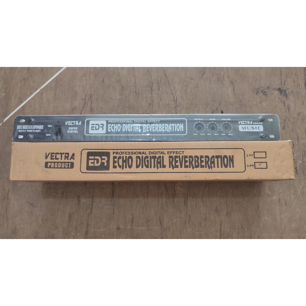 BOX VECTRA EFFECT ECHO DIGITAL REVERBERATION 3 POT