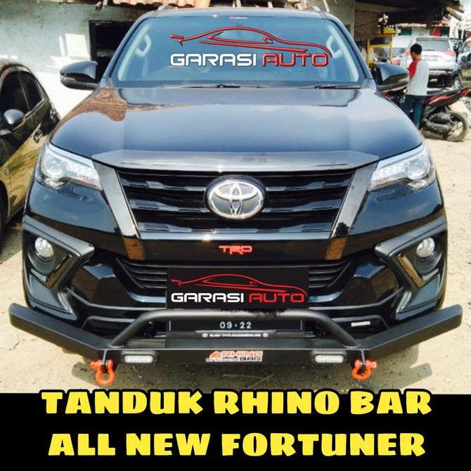 Tanduk Depan Fortuner All New VRZ Bumper Guard Towing Bar Rhino Besi Original dan Terpercaya