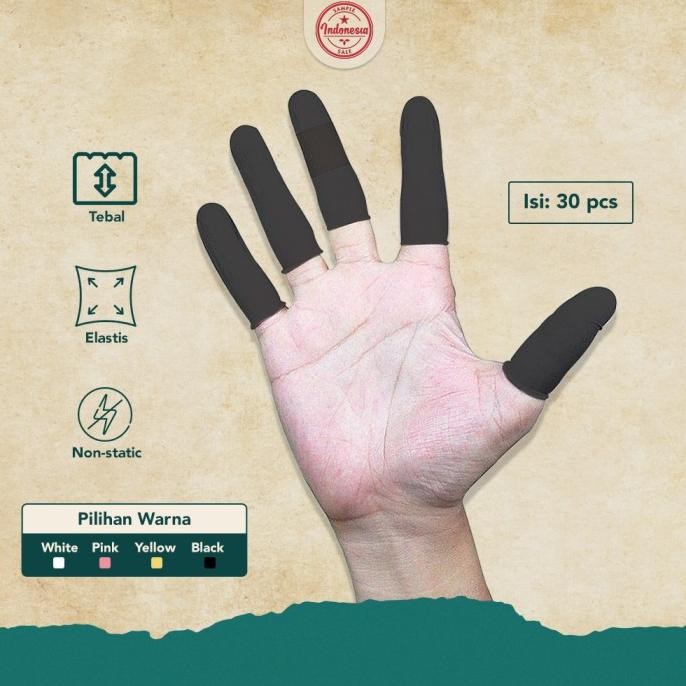 Sarung Jari / Finger Cot / Finger Gloves Latex Karet Paling Tebal